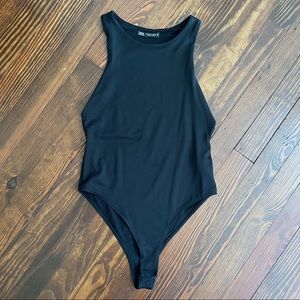 ZARA Halter Neck Tank Black - Size S